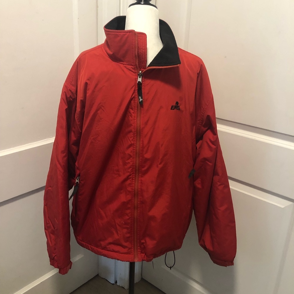 EMS eastern Mountain Sports mens fleece lined coat size large
